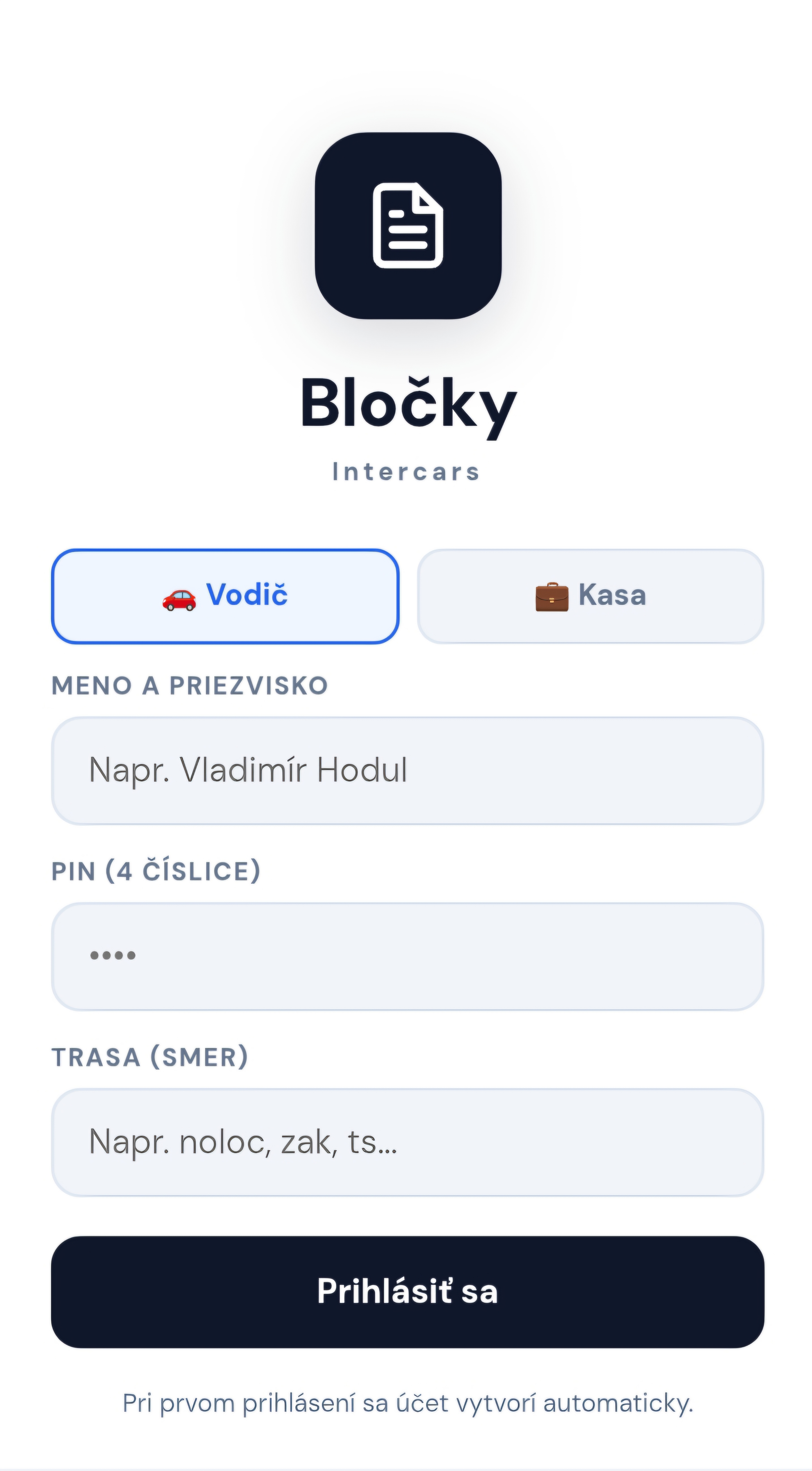 Bločky v1 screenshot